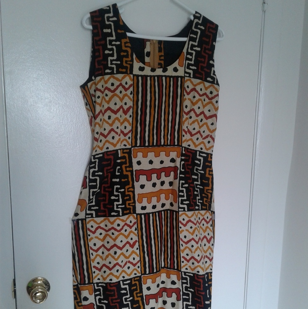 Elegant Multi Colored 2 Piece Dress